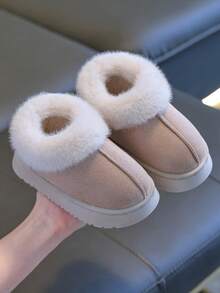 2-25 Kids Shoes Autumn/Winter New Patchwork Simple Fashion Soft Bottom Comfortable Versatile Indoor/Outdoor