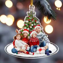 Thanksgiving Day Gift For Family Grandparents - Personalized Acrylic Photo Ornament Christmas Kids' Room Decoration - Multicolor - View 2