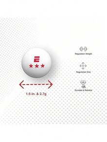 3 Star Ping Pong Balls (Set Of 6) - Table Tennis Balls Ideal For Kids Games, Family Games, And Game Night - 1_ - View 4