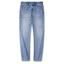 CAMEL CROWN 男士直筒牛仔裤男秋季三防弹力宽松舒适棉质手感 - 中藍 - 查看 4