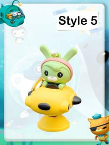 OCTONAUTS Decorações de festa de Ação de Graças, Natal e Halloween com tema OCTONAUTS, chaveiros genuínos com formato de personagens de desenho animado OCTONAUTS, pingentes de animais fofos, decorações de bolsa, chaveiros de carro e presentes de festa de festival para troca mútua