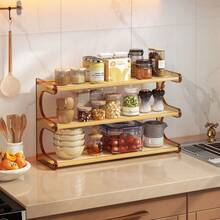 1pc Multi-Layer Desktop Storage Organizer Rack Cup Holder Organizer Rack Retro Creative Practical Office Dining Table Decor Student Dorm Office Supplies Home Rental Furniture