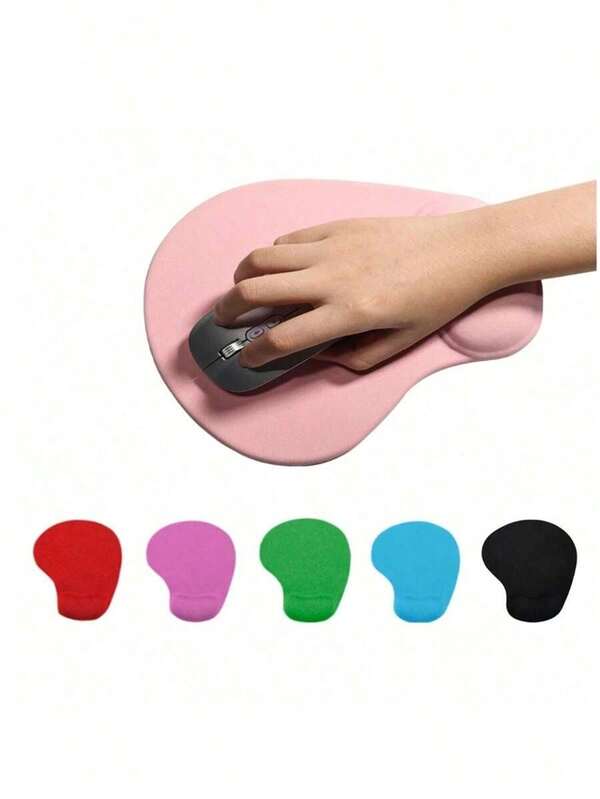 1pc Solid Color Silicone Wrist Rest Mousepad, Ultra Soft Anti-Slip Comfortable Hand Pad For Office Mouse Back To School