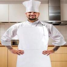 Chef Hat And Apron, Adjustable Size, Unisex, Suitable For Cooking, Grilling, Baking, Machine Washable, Holiday Gift