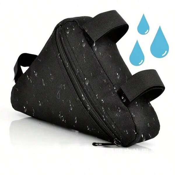 1pc Quick Release Bike Triangle Frame Bag - Lightweight Bicycle Storage Bag For Easy Access, Mountain & Road Bike Frame Pouch, Compact Cycling Organizer For Tools & Essentials - Cycling Must-Haves, Commuter Gear, Bike Accessories, Outdoor Adventure Pack, Travel Bike Storage