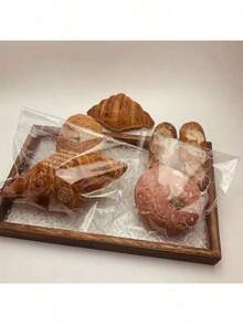 50 Self-Sealing Bread Bags - Perfect For Storing Bread, Croissants, Cookies, Biscuits, Cakes, And More! - Clear - View 3