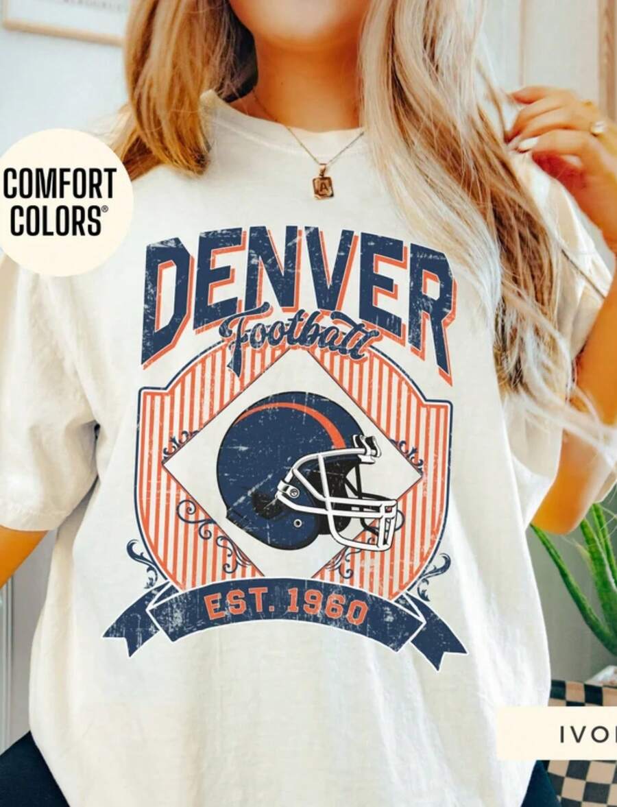 Denver Football Shirt Vintage Denver Broncos _77_12460_143217_a5c4939f_3029 - trắng - Xem 1