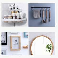 Slzhds 20 Pcs Clavos Adhesivos sin Tornillos, Sin Clavos Colgantes Autoadhesivos Perforados, Ganchos Adhesivos, Gancho de Pared sin Clavos, Gancho Calcomanía de Tornillo Ganchos Pared Pesados - Tipo B - Ver 9