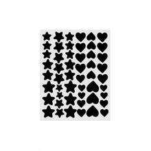 816pcs/Pack, 16pcs/Pack, 408pcs/Pack, 8pcs/Pack, 51pcs/Pack Star Stickers, Pentagram Stickers, Heart Stickers, Face Decorative Stickers, Photo Makeup Stickers, Party Decorative Stickers For Halloween, Christmas, Festivals, Events, Economic And Practical, Stockpiling Goods, Cosmetic Tools, Cheap Goods, Women's Gifts, Christmas Gifts