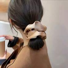Neuankömmling modischer minimalistischer personalisierter schwarzer Mori-Stil großer Scrunchie, lässiges Haaraccessoire, elastisches Haargummi, Haarband, Haarschnur, Haargummi für Frauen