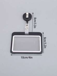 قطعة واحدة حامل بطاقة هوية قابل للسحب، حامل بطاقة PVC قابل للتمدد ومقاوم للماء، إكسسوارات عصرية وأنيقة للطلاب، بطاقة عضوية، بطاقة باص، بطاقة هوية طالب وبطاقة عمل، لوازم مكتبية للممرضات والأطباء والمعلمين والموظفين - متعدد الألوان - مشاهدة 8