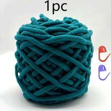 1pc 100g/1pc Chunky Knitting Yarn Set, Single Ply Soft & Skin-Friendly Autumn/Winter Yarn, Suitable For DIY Knitting Scarves, Bags, Slippers, Dolls, Blankets, Cushions - Multicolor - View 13