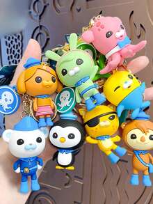 OCTONAUTS Decorações de festa de Ação de Graças, Natal e Halloween com tema OCTONAUTS, chaveiros genuínos em formato de personagens dos Octonauts, pingentes de animais fofos, decorações de bolsa, chaveiros de carro e presentes de festa de festival para troca mútua