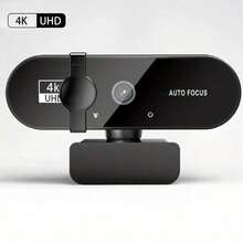 4K Webcam 1080P Mini Camera 2K Full HD Webcam With Microphone 30fps USB Web Cam For Auto Focus PC Laptop Video Shooting Camera - màu đen - Xem 9