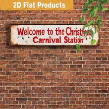 2D Flat, 1pc Vintage Metal Wall Sign, Indoor And Outdoor Holiday Decorations For Home, Cafe, Bar, Garden - Easy To Hang, No Battery Power Required, & Christmas Aluminum Sign, Home Decor, Vintage Metal Wall Art, Outdoor Wall Art, Cafe Decor, Seasonal Decoration, Festive Metal Sign, Lightweight Holiday Decor, Tin Surface, Interior Designers, Seasonal Decorators Christmas Decorations Room Decor