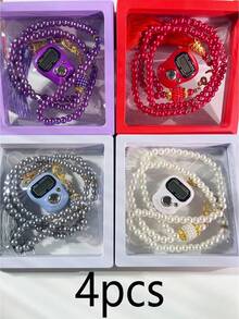 2件套念珠礼盒，99颗6毫米斋月祈祷珠，带计数器，多色水钻装饰计数珠串，适用于斋月宗教仪式、诵读计数，斋月男女皆宜，宗教人士使用及礼品 - 彩色 - 查看 23