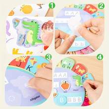 Cuốn sách cầm tay đa năng "Yên tĩnh và Bận rộn" này là một món đồ chơi giáo dục có chức năng huấn luyện kiểm soát bút. Nó có 26 chữ U. - Nhiều màu - Xem 9