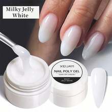 XEIJAYI 1瓶乳白色凝膠 建造者膠,順滑增硬. 非黏手,雕塑凝膠 ,亞克力加長甲凝膠,適用於美甲彩繪diy沙龍女性禮物 - 白色 - 查看 13