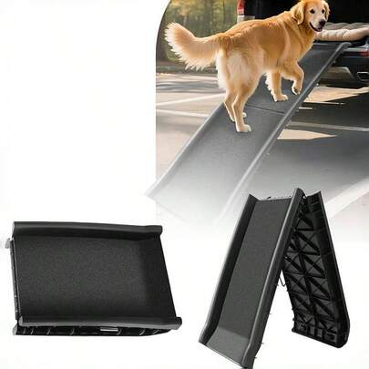 Vandise Foldable Dog Ramp 156cm Non-Slip Pet Ramp For Car SUV Truck Bed Couch, Portable Pet Steps With Anti-Skid Surface