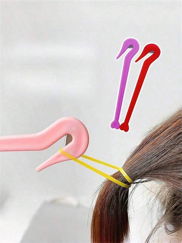 1pcs Elastic Hair Band Remover Hair Band Hair Accessories Tool, Ideal Gift Choice For Girls, Random Colors