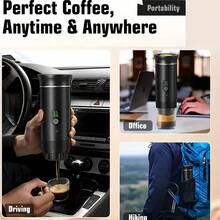 2026 New Intelligent Dual Temperature Coffee Maker, With Digital Display, 2.71 Oz Water Tank Capacity, 5.07 Oz Cup Capacity, 2500mAh*3 Battery - USB Charging, ABS Material, Fast Heating And Electric Espresso, Ideal For Travel And Office, Can Be Used As A Travel Coffee Cup, Also A Fashionable Coffee Maker.