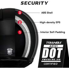 0905Modular Motorcycle Helmets For Men Flip Up Full Face Helmet Dual Visor With Internal Sunshield DOT Approved - Matte Black+XX-Large - View 5