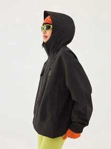 TECTOP Chaqueta softshell de forro polar para mujer, abrigo resistente al viento e impermeable, cálido, con bolsillos con cremallera, diseño con capucha, para actividades al aire libre