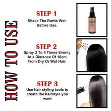 GZE 专业美发造型热保护喷雾：吹风造型热保护，抚平毛躁，增添光泽，防紫外线，适合所有发质 - 粉色 - 查看 2