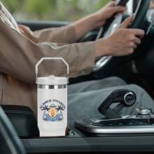 6 Pack 30oz Tumbler With Handle And Flip Straw Lid Double Wall Insulated Travel Coffee Mug Stainless Steel Vacuum Insulated Coffee Tumbler Cup For Hot And Cold Beverages,Leak-Proof - 白色 - 查看 5