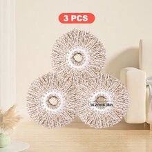 Spin Mop And Bucket Set With 3 Mop Pads, Household Rotating Floor Mop, Hands-Free Wash Stainless Steel Mop, Dust Removal Mop, Dry And Wet Use, Perfect For Home, Kitchen, Bathroom Floor, Cleaning Supplies, Cleaning Tool