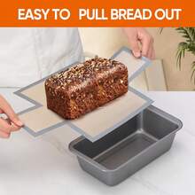 1pc Silicone Bread Loaf Pan For 9x5 Inch Bread Pans - Baking Liners, Nonstick & Reusable, Easy To Clean, High Temp Resistant - Multicolor - View 4