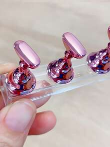 美甲展示架，用于展示贴片式美甲贴；磁性假指甲架，用于美甲练习；亚克力美甲入门套装配件；美甲沙龙设备及装饰；棋盘形美甲调色盘架；带磁性底座的练习架；艺术展示架；美甲工具 - 彩色 - 查看 5