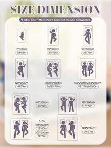 1 Stück weiches & bequemes Matratzenschoner, Spannbettlaken, Bettwäsche-Set, Valentinstag Geschenk, Cartoon Herz & geometrisches Muster, geeignet für Einzelbett, Doppelbett, Queensize, Kingsize Betten, Heimdekoration, maschinenwaschbar, Oeko-Tex zertifiziert - Verschiedenfarbig - Übersicht 4