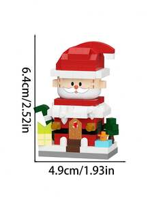 1292 Stücke Weihnachts Mikropartikel Bauklötze Set, Haus Bauklötze Konstruktionsspielzeug, inklusive Weihnachtsmann, Rentier, Schneemann, Weihnachtshaus, Weihnachtsstrumpf Bauklötze, DIY Bauklötze Spielzeug, Feiertags Dekorationen, Weihnachtsparty Dekorationen, geeignet als Weihnachtsgeschenke.