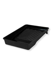 Charola Para Pintar Plastica Reforzada 9 Pulgadas Color Negro Herramienta Para Pintar - Negro - Ver 1