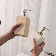 1pc Resin Soap Dispenser, Lotion Bottle Dispenser With Pump, Empty Organizer Hand Soap Dispenser Lotion Soap Dispenser Bottle Refillable Shampoo Container Bathroom Accessory - Multicolor - View 11