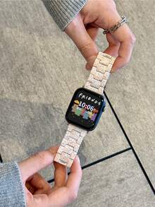 1 件女式时尚白色表带，兼容 46 毫米 49 毫米 40 毫米 44 毫米 45 毫米 41 毫米 42 毫米 38 毫米，兼容 Series 11 10 9 8 SE 7 6 5 4 3 2 1 Ultra 3 2 1，简约纤薄替换表带，兼容 S10 S9 S8 S7 S6，时尚智能表带，兼容 表带 - 白色 - 查看 2