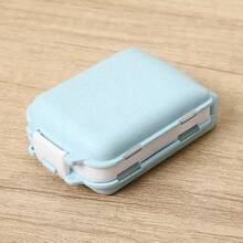 Portable Mini Pill Box, Double Sealed Medicine Tablet Storage Box, Foldable Flip Cover 3-Layer 8-Grid Large Capacity Pill Case, Travel Medication Organizer - Multicolor - View 9