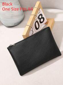 Minimalist Shoulder Tote Bag And Inner Pouch Black Vintage Tote Bag Large Capacity Solid Color Shoulder Bag, Small Bag, Mother And Child Bag, Large Capacity Single Shoulder Tote Bag,School Bag,Large Capacity,Portable,Classic Casual,Business Casual,For Teen Girls Women College Students,White-Collar Workers,Perfect For Work,Back To School,Middle School,High School,College,Vacation, New Fashionable Big Bags For Women