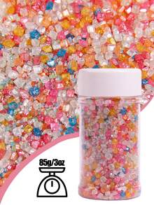 85g/3oz Multicolored Large And Small Crystals. Cake Decorating Sprinkles. Sparkling Crystals For Baking Cupcakes, Donuts, And Ice Cream Decorations. Dessert Decorations For Christmas, Halloween, Weddings, And Birthdays.For Decoration Only - Multicolor - View 6