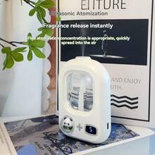 1 Stück 500mAh wiederaufladbarer Nebelverteiler & Luftbefeuchter, erfrischt und reinigt Ihren Raum, 3 einstellbare Modi, mit beruhigender Atmosphäre, Heim-, Schlafzimmer-, Wohnzimmer-Dekoration, Schlafzimmer-Luftbefeuchter | Moderne Ästhetik | Aroma-Diffuser, Nebelverteiler