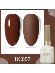 XEIJAYI 1 Bottle 4-Season Gel Nail Polish, 102 Color Options, Suitable For Nail Decoration, Nail Art, DIY Nail Salon, Great Gift For Women - 鏽棕色 - 查看 9
