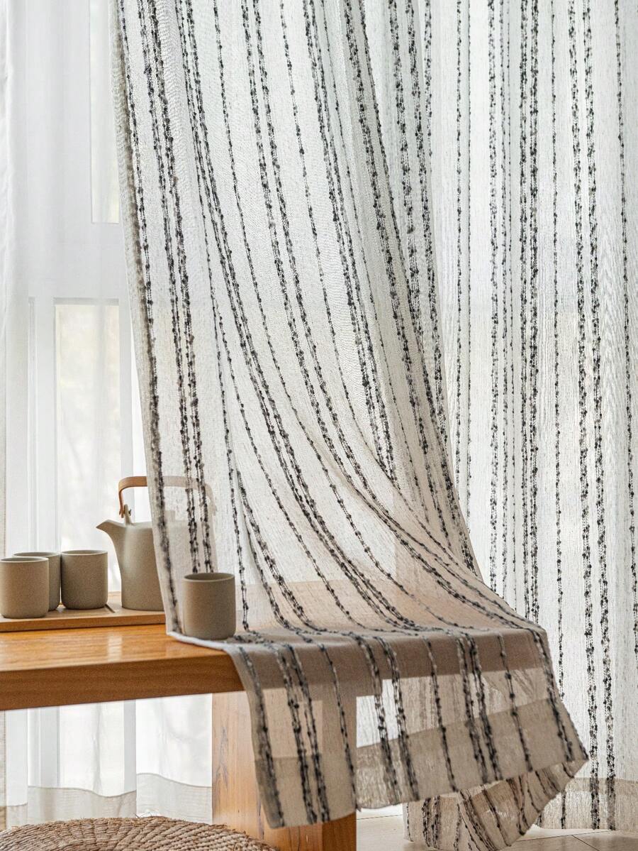 1pc Blackout Thermal Curtain Fabric - 99% UV-Resistant Polyester, Rod Pocket Hanging, Non-Bleachable Plain Weave, Bedroom Art Theme, Coated Blackout Thermal, Noise-Reducing - Ideal For Bedroom, Farmhouse And School Deep Sleep (180g Fabric Weight) - Multicolor - View 1
