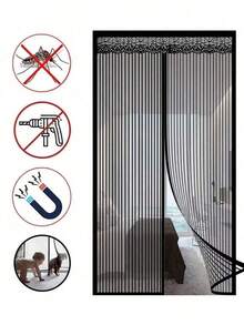 1Set Magnetic Screen Door(Send Thumbtack), Door Screen Magnetic Closure-Keeps Bugs Out Let Breeze In, Heavy Duty Mesh - Pet And Kid Friendly, Works With Front Doors, Sliding Doors - Multicolor - View 10