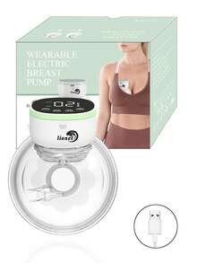 1 Stück elektrische Milchpumpe für Frauen, 3 Modi, Anti-Rückfluss-Design, Freihändig