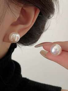 3 Pairs Elegant French Retro Minimalist All-Match Pearl Stud Earrings Set, High Quality, Versatile For Women, Suitable For Daily, Commute, Festivals, Engagement, Prom, Wedding