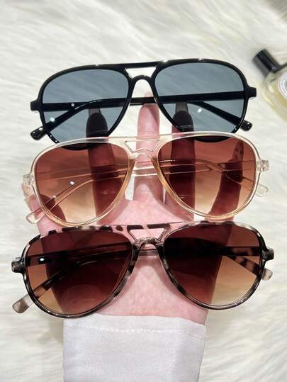 2/3pcs Personalized Classic Vintage Delicate Ins Style Graceful Design And Expressiveness Women Fashion Glasses Combination For Street-Photography Musical Festival Outdoor Casual Activities Driving Fishing Decoration