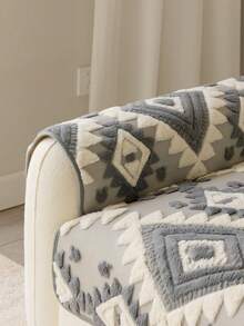 1pc Thick Plush Sofa Cushion Cover, Modern Simple Non-Slip Sofa Seat Pad, Dust-Proof And Washable Sofa Slipcover, Soft And Fade-Resistant, Pet-Friendly, Suitable For Bedroom, Office, Living Room, L-Shaped Sofa And 1/2/3/4-Seat Sofa, Light Gray