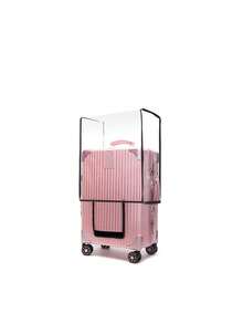 غطاء شفاف للحقائب، خطاف واسع وحلقة سميكة مقاومة للتآكل ومقاوم للماء لغطاء حقائب السفر - غطاء شفاف من البي في سي للحقائب - كم واقي بلاستيكي مقاوم للماء للحقائب والحقائب، اكسسوار سفر مناسب للحقائب من 18 إلى 30 بوصة