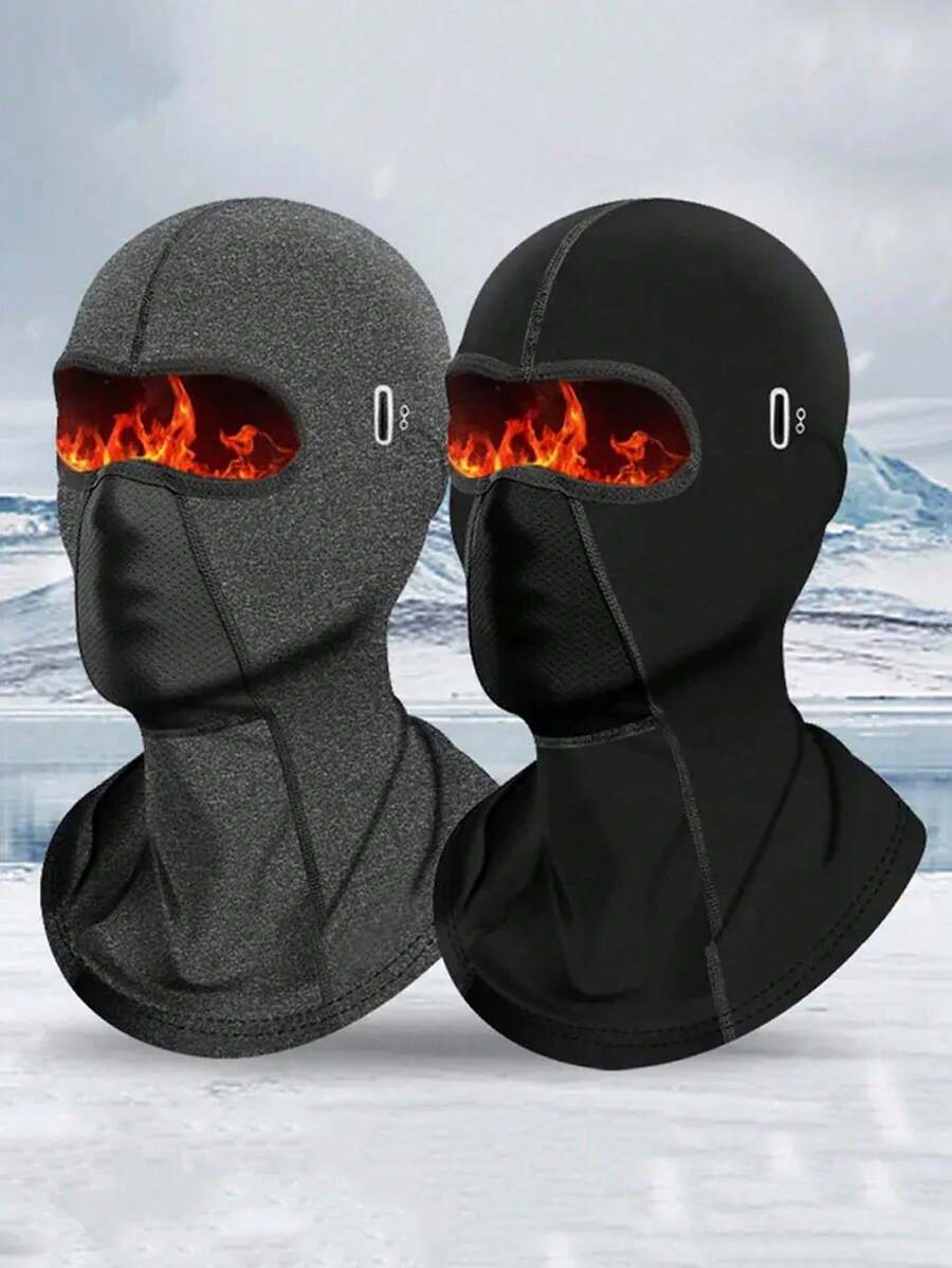 1pc Balaclava Ski Mask For Men Fleece Winter Face Mask For Cold Weather Skiing Snowboarding Motorcycle Riding Outdoor Work Winter Warm - A - View 1